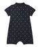 Combicourt col polo bébé garçon imprimé bleu SMOKING/blanc FETA