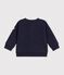 Cardigan b&eacute;b&eacute; en coton &eacute;pais motifs &eacute;toiles bleu marine
