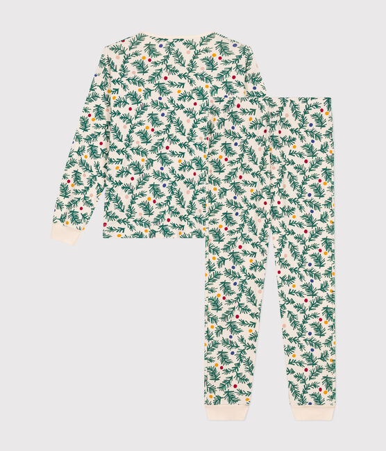 Pyjama en coton imprimé sapin de Noël femme blanc AVALANCHE/ MULTICO
