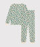 Pyjama en coton imprimé sapin de Noël femme blanc AVALANCHE/ MULTICO