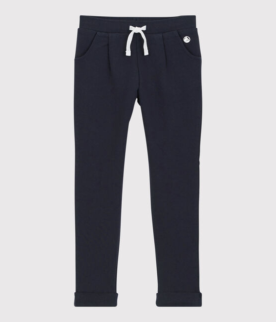 Pantalon de jogging en molleton enfant fille bleu SMOKING