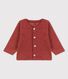 Cardigan en bouclette éponge bébé