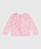 Cardigan enfant en coton uni rose MARQUISE