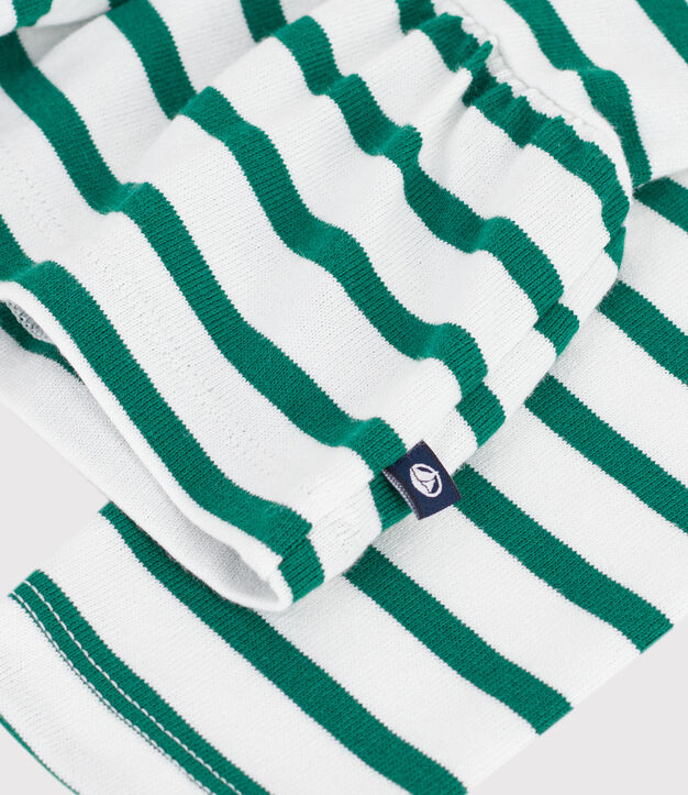 Marini&egrave;re enfant en coton vert/vert