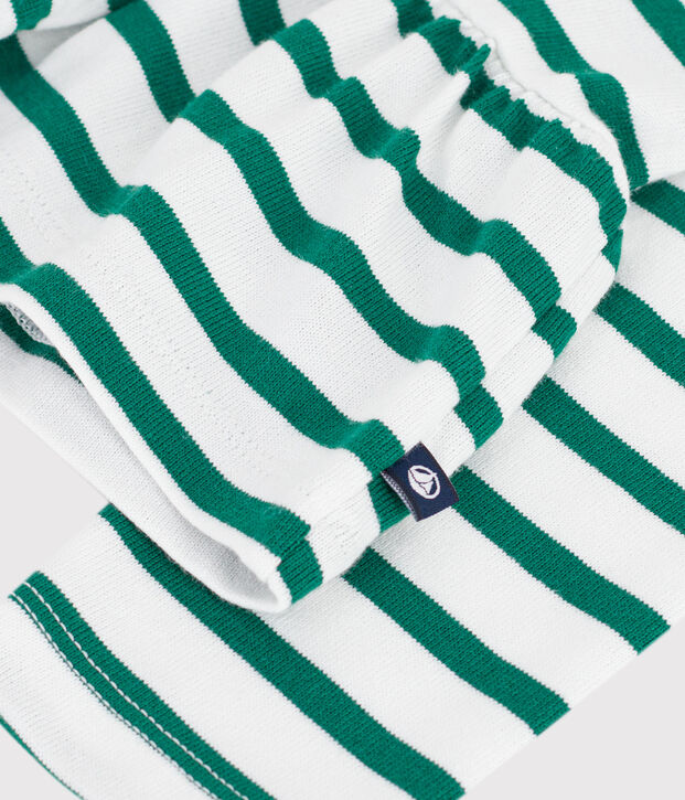 Marini&egrave;re enfant en coton vert/vert