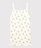 Chemise à bretelles L'ICONIQUE en coton Femme blanc MARSHMALLOW/blanc MULTICO