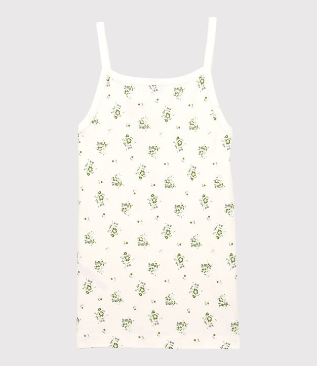 Chemise &agrave; bretelles L'ICONIQUE en coton Femme blanc/multicouleur