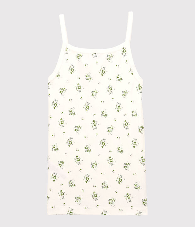 Chemise &agrave; bretelles L'ICONIQUE en coton Femme blanc/multicouleur