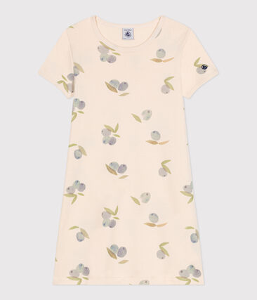 Chemise de nuit enfant en coton imprimé fruits