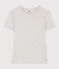 Tee-shirt L'ICONIQUE col rond en coton Femme gris BELUGA CHINE