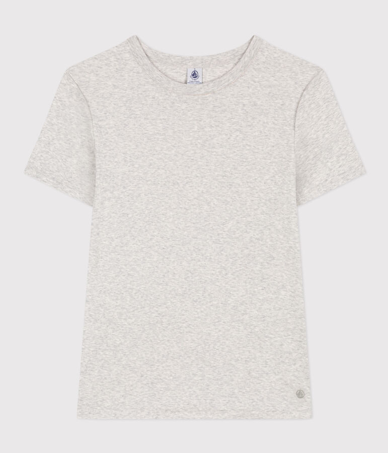 Tee-shirt L'ICONIQUE col rond en coton Femme gris