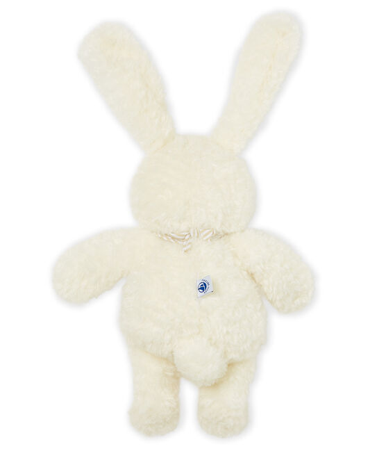 Doudou lapin musical bébé en sherpa blanc MARSHMALLOW