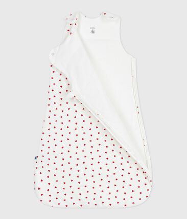 Gigoteuse bébé en velours imprimé cœurs TOG 3 (Petit Bateau) - Image 1