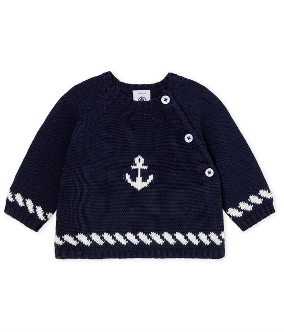 Pull bébé garçon bleu SMOKING