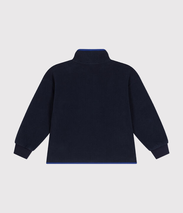 Veste zipp&eacute;e en polaire enfant jour gar&ccedil;on bleu marine