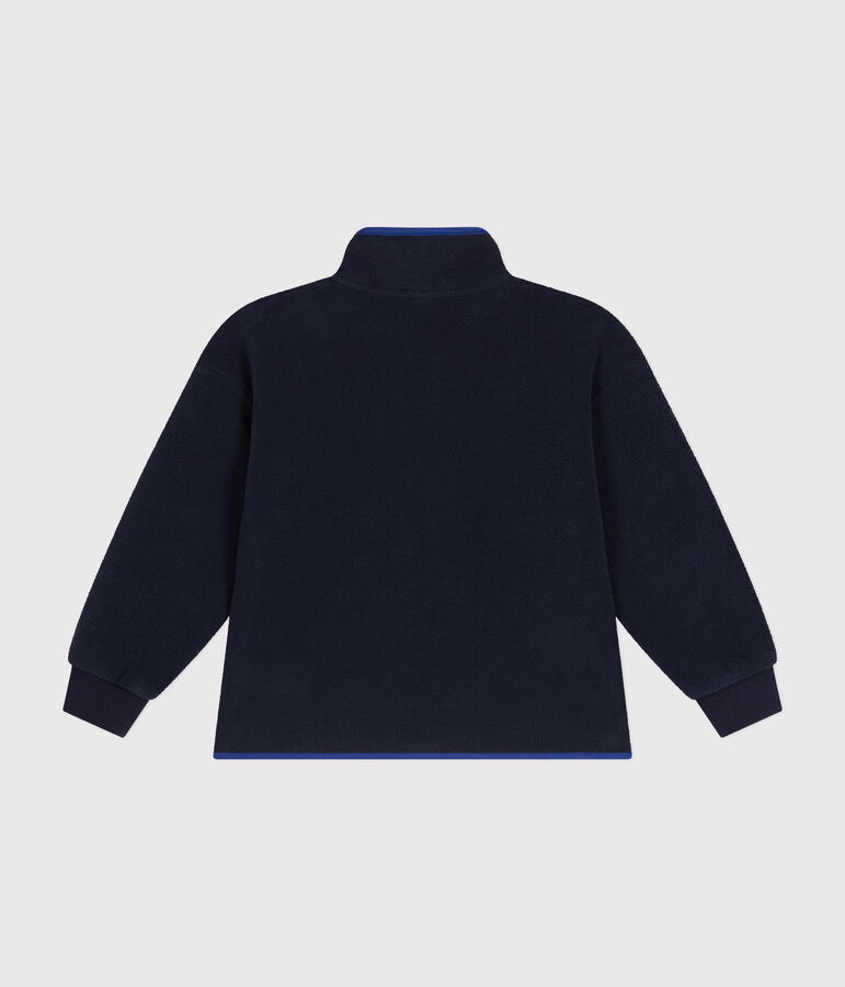Veste zipp&eacute;e en polaire enfant jour gar&ccedil;on bleu SMOKING