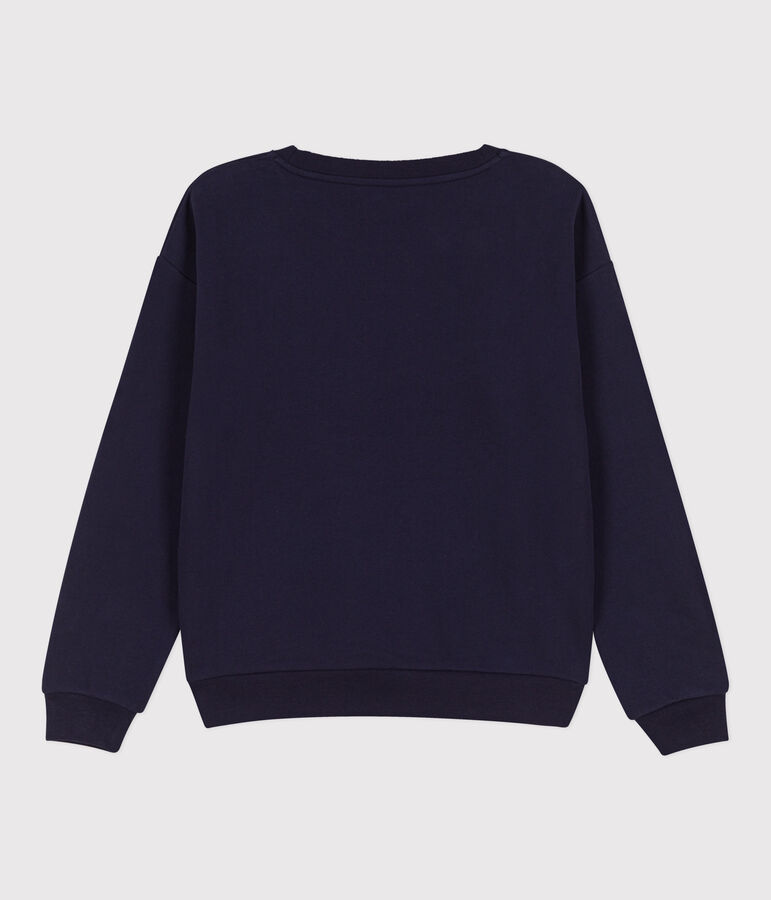 Sweatshirt en coton Femme bleu SMOKING