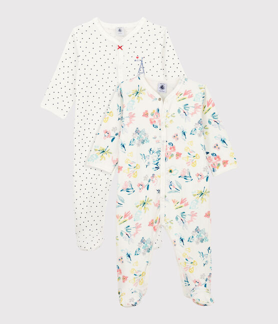 Lot de 2 dors-bien bébé fille en coton variante 1
