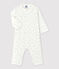Dors-bien sans pieds pattounes bébé en coton blanc MARSHMALLOW/blanc MISTIGRI