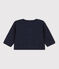 Cardigan bébé en tubique matelassé bleu SMOKING