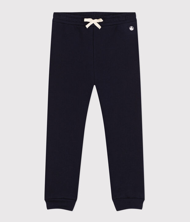 Pantalon de jogging en molleton enfant fille bleu marine