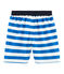 Short de plage enfant garçon bleu RIYADH/blanc MARSHMALLOW
