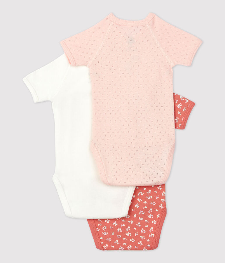 Lot de 3 bodies b&eacute;b&eacute; en coton biologique variante 1
