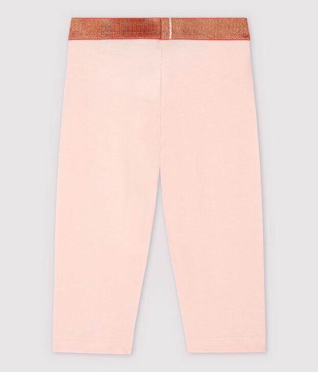 Legging court en jersey lycra enfant fille rose