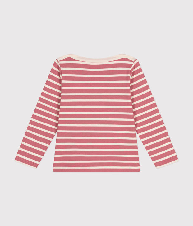 Marini&egrave;re iconique en coton enfant fille / gar&ccedil;on rose/&eacute;cru