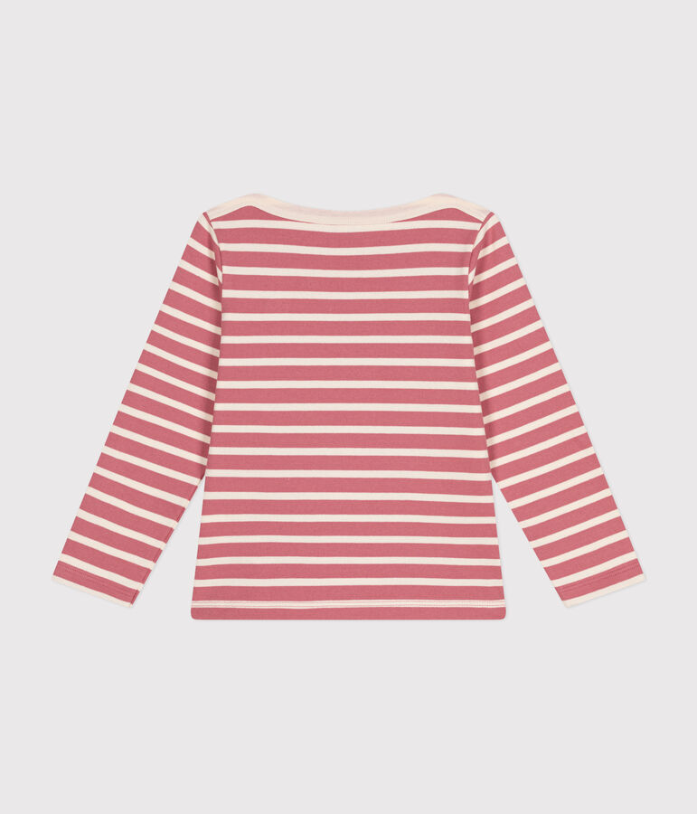 Marini&egrave;re iconique en coton enfant fille / gar&ccedil;on rose/&eacute;cru