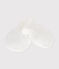 Moufles bébé en coton uni blanc MARSHMALLOW