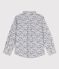 Chemise en popeline enfant garçon blanc ECUME/blanc MULTICO