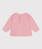 Sweat bébé en coton uni rose CHARME