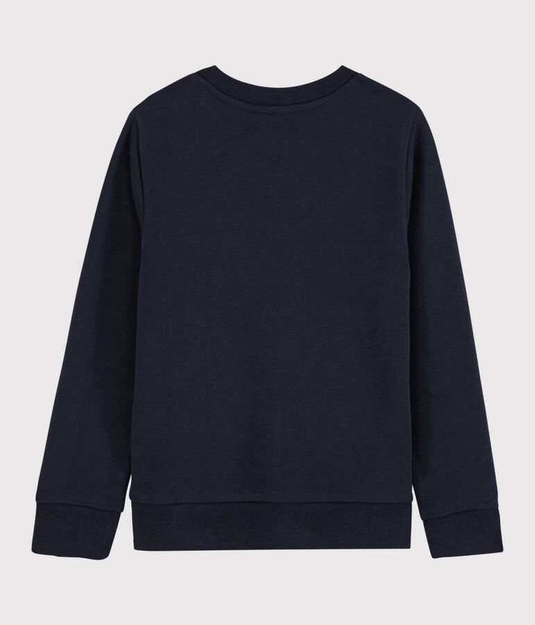 Sweatshirt en molleton enfant gar&ccedil;on bleu SMOKING