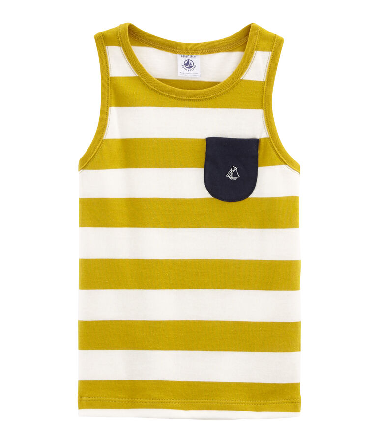 D&eacute;bardeur enfant gar&ccedil;on vert/blanc