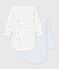 Lot de 2 bodies manches longues en coton. multicouleur