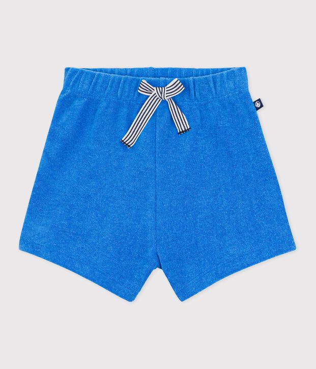 Short b&eacute;b&eacute; en &eacute;ponge uni bleu