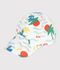 Casquette enfant en coton imprim&eacute; palmiers &eacute;cru/multicouleur