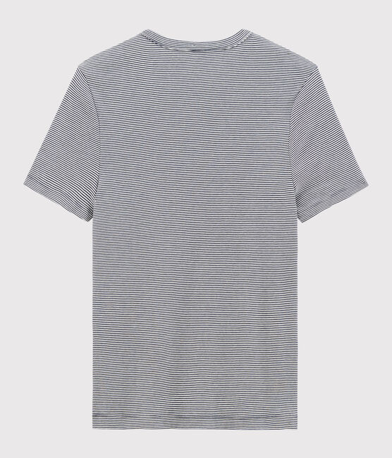 T-shirt manches courtes Homme bleu SMOKING/blanc MARSHMALLOW