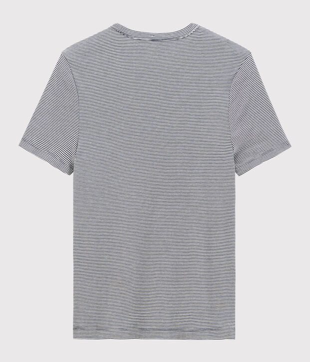 T-shirt manches courtes Homme bleu/blanc