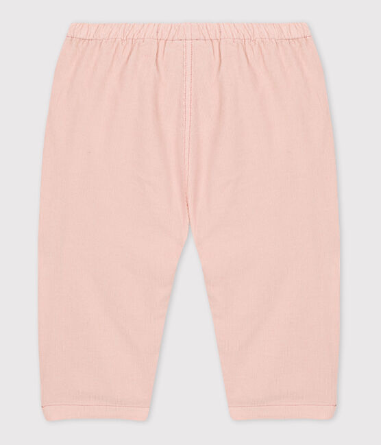 Pantalon bébé en velours fin rose SALINE