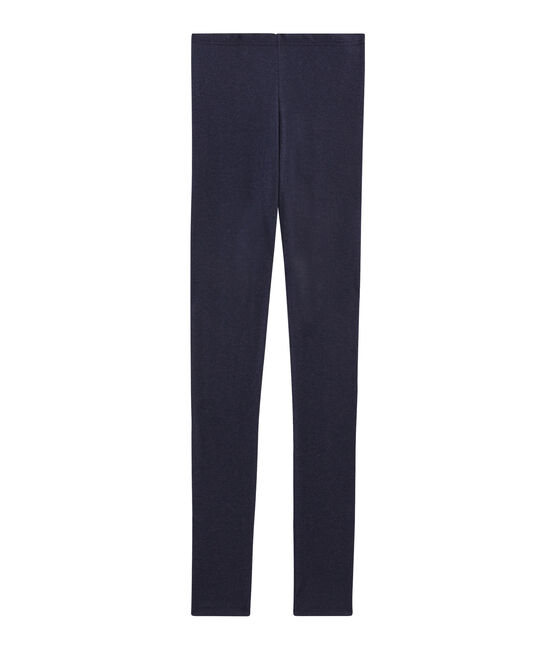 Legging chaud femme bleu SMOKING