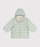 Doudoune imprimée capuche rétractable bébé vert HERBIER/blanc MULTICO