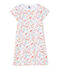 Chemise de nuit fille imprimée blanc ECUME/rose CUPCAKE/ MULTICO