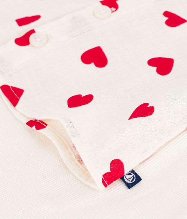 Ensemble 2 pi&egrave;ces long b&eacute;b&eacute; en coton, blouse imprim&eacute;e et legging multicouleur