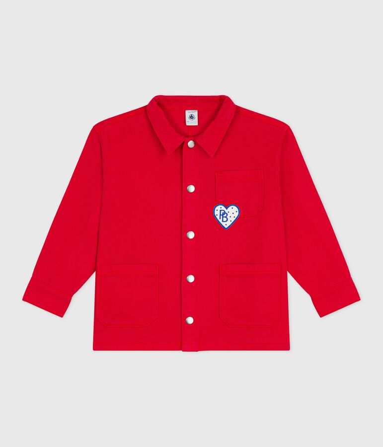 Veste enfant en coton unie POMPIER