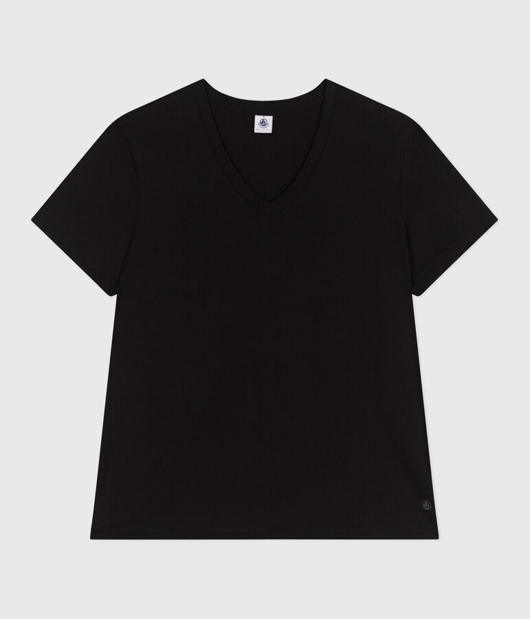 Tee-shirt Femme Le Droit en coton uni noir BLACK