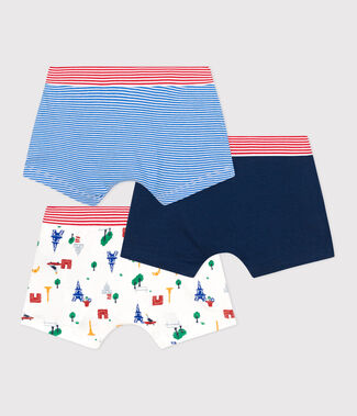 Lot de 3 boxers Paris en coton enfant variante 1