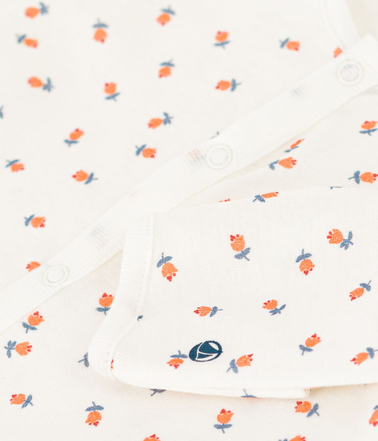 Combisac imprim&eacute; en coton blanc/multicouleur