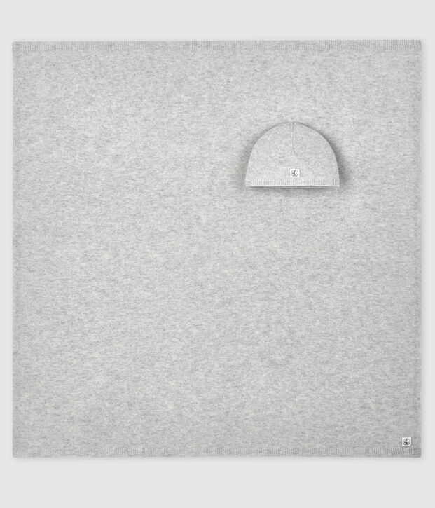 Ensemble 2 pi&egrave;ces b&eacute;b&eacute; en tricot laine et cachemire multicouleur